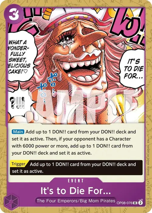 It's to Die For (Reprint) card art