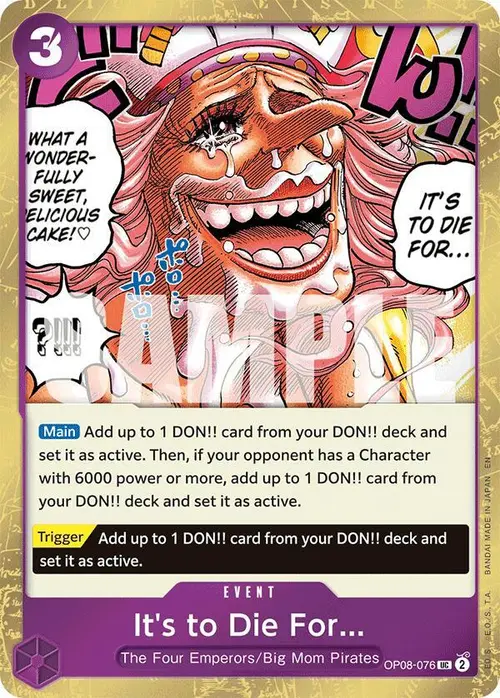 It's to Die For (Pirate Foil) card art
