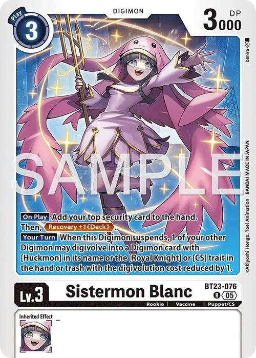 Sistermon Blanc card art