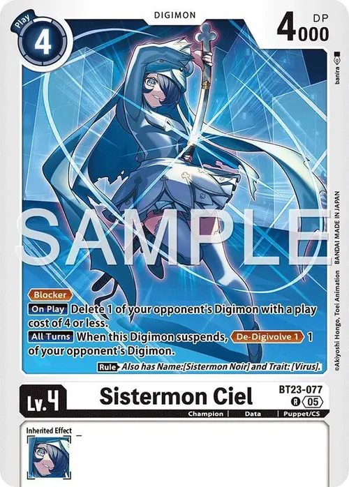 Sistermon Ciel card art
