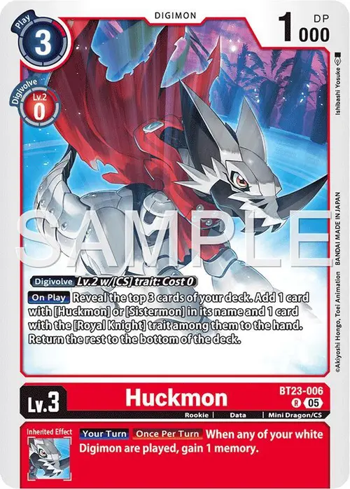 Huckmon card art