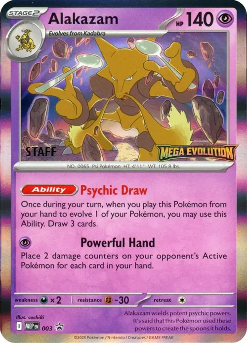 Alakazam - 003 [Staff] card art