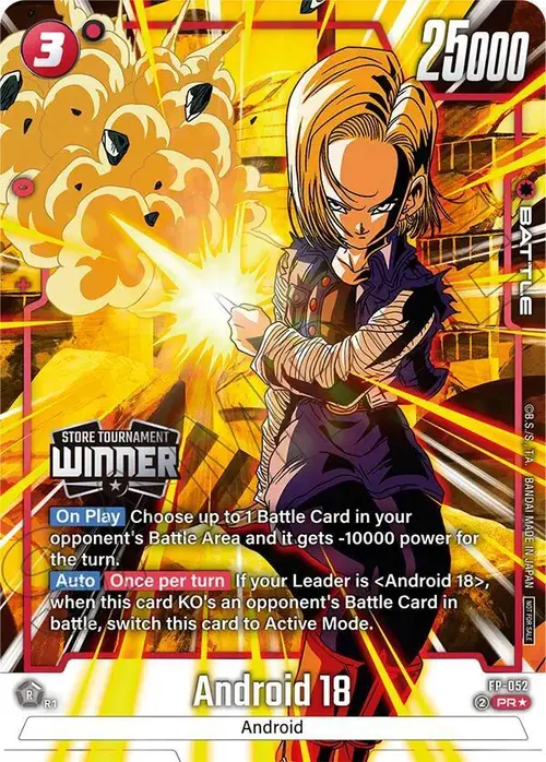 Android 18 (Tournament Pack -Winner- 08) card art