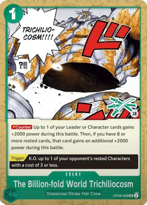 The Billion-fold World Trichiliocosm (Zoro Deck) card art