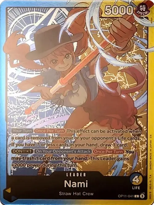 Nami - OP11-041 (Nami Deck) card art