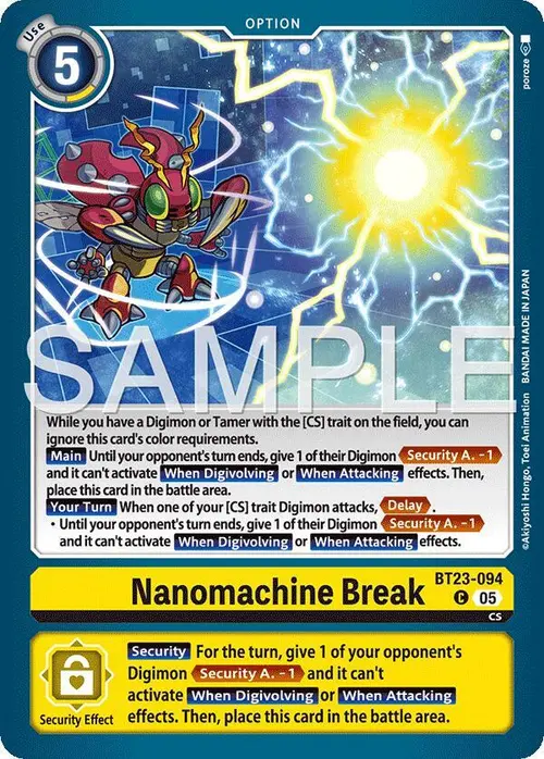 Nanomachine Break card art