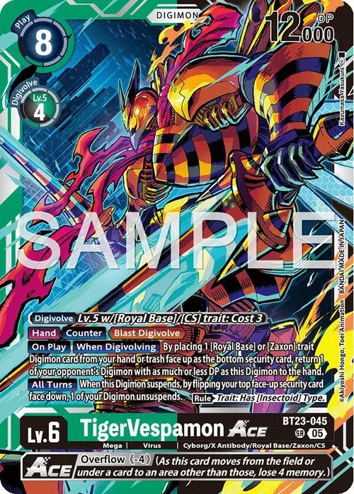 TigerVespamon ACE card art