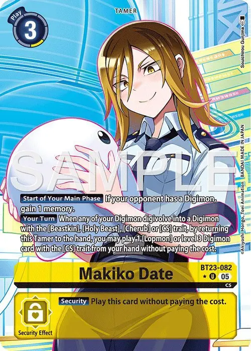 Makiko Date (Alternate Art) card art