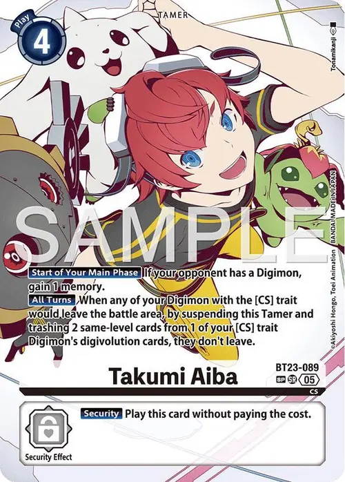 Takumi Aiba (SP) card art