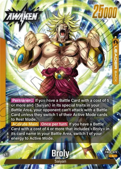 Broly card art