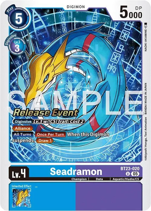Seadramon card art