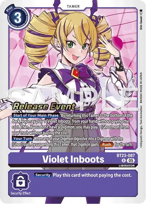 Violet Inboots card art