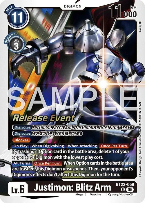 Justimon: Blitz Arm card art
