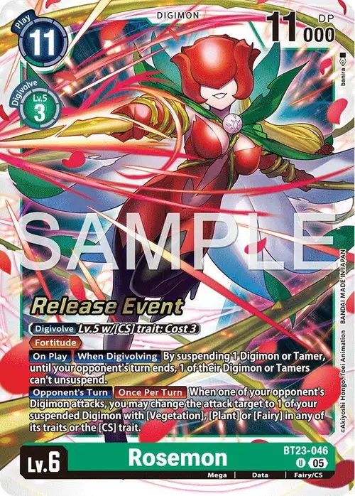 Rosemon card art