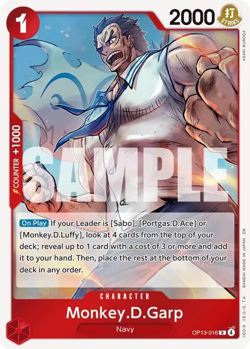 Monkey.D.Garp card art