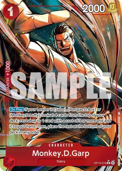 Monkey.D.Garp (Alternate Art) card art