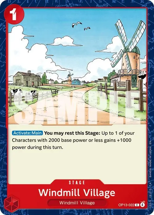 Windmill Village card art