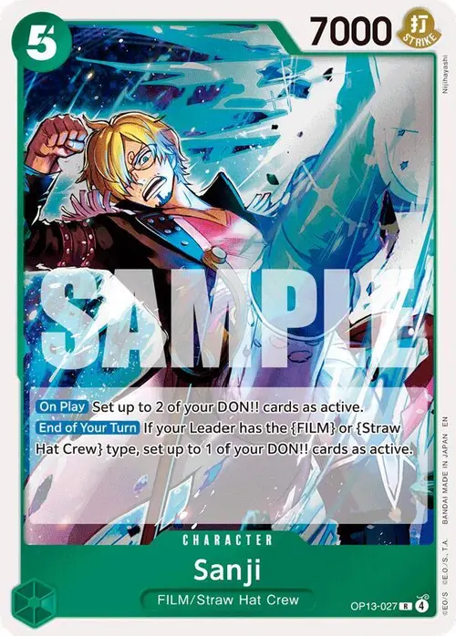 Sanji card art