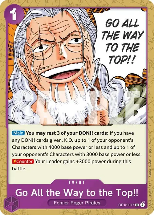 Go All the Way to the Top!! card art