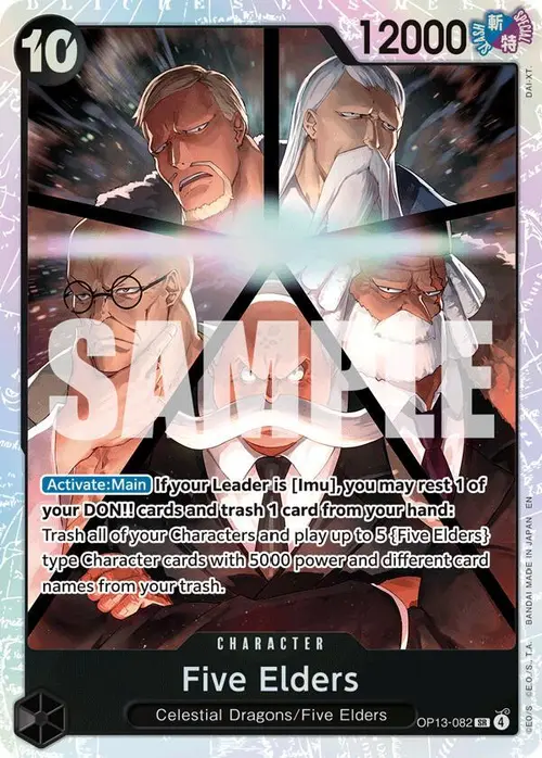 Five Elders card art