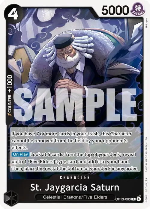 St. Jaygarcia Saturn card art
