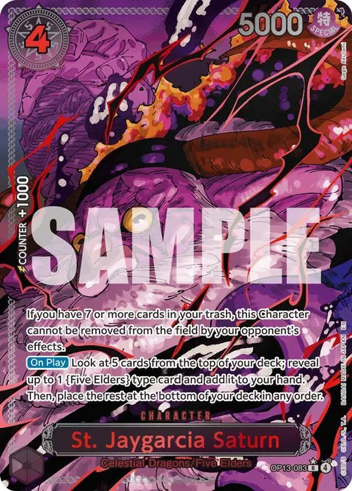 St. Jaygarcia Saturn (Parallel) card art