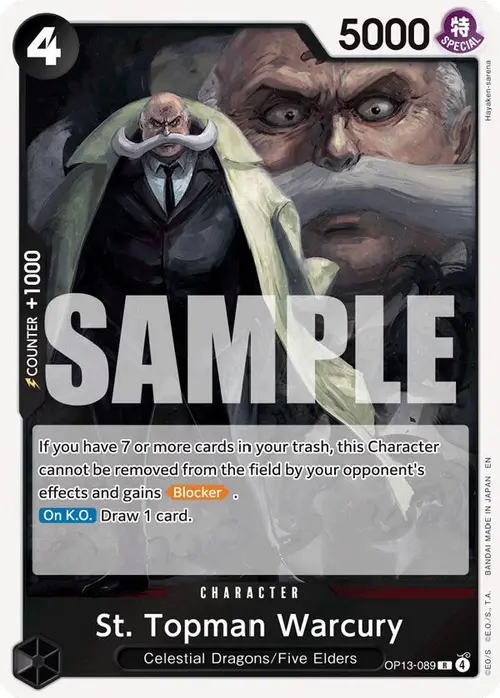 St. Topman Warcury card art