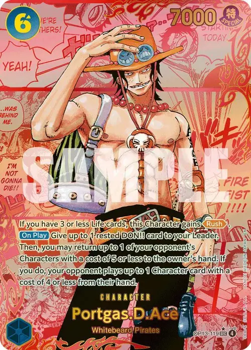 Portgas.D.Ace (119) (Red Super Alternate Art) card art