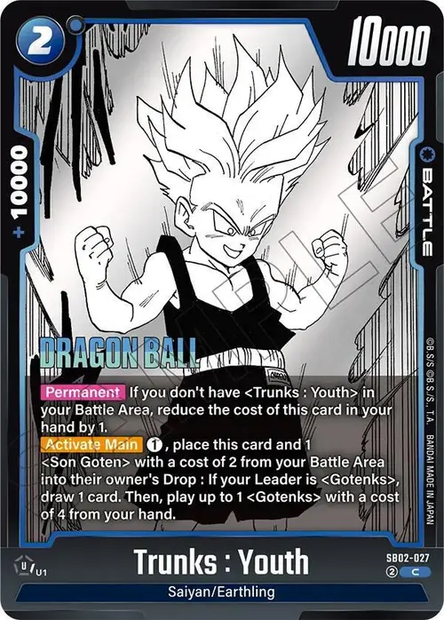 Trunks : Youth card art
