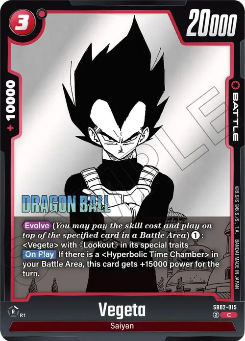 Vegeta card art