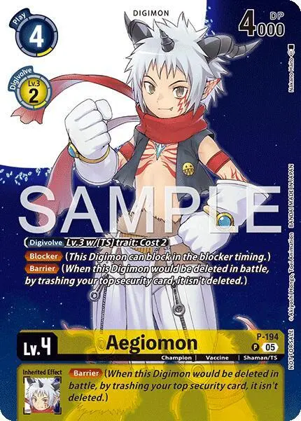 Aegiomon (Digimon Story: Time Stranger Promo Pack) card art