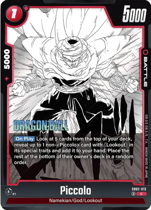 Piccolo card art