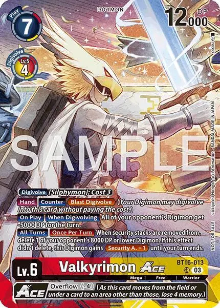 Valkyrimon ACE (Participation) card art