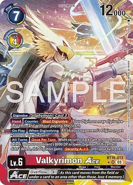 Valkyrimon ACE (Winner) card art