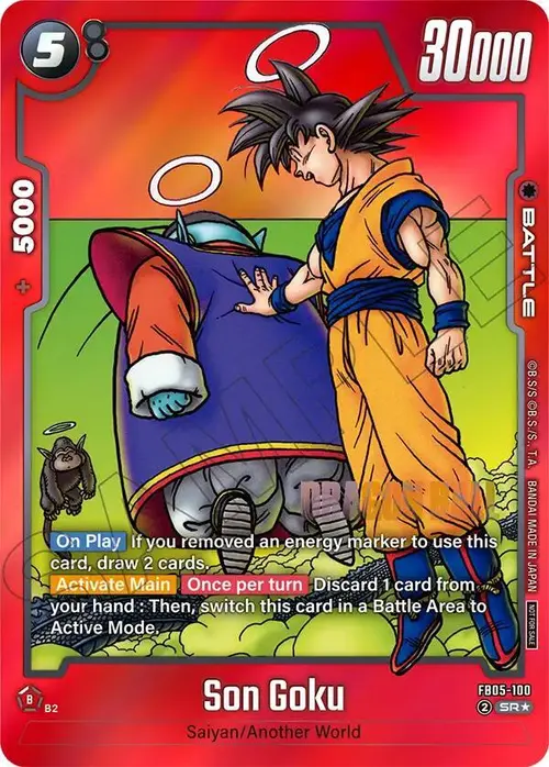 Son Goku (Limited Pack MANGA Version 02) card art