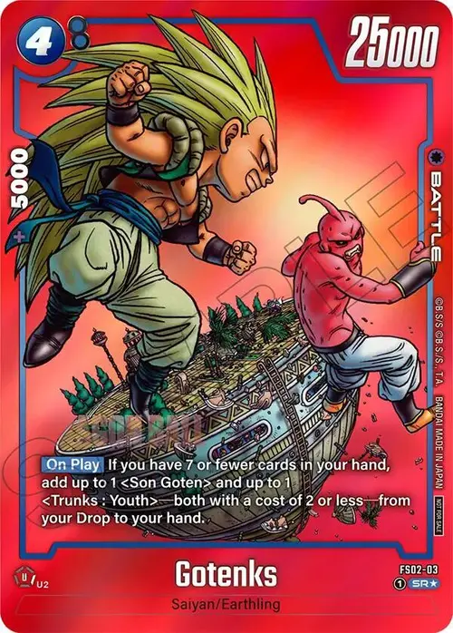 Gotenks (Limited Pack MANGA Version 02) card art