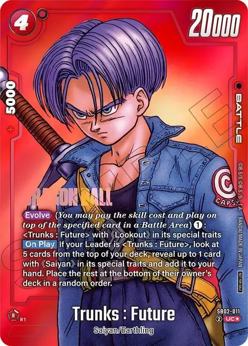 Trunks : Future (Limited Pack MANGA Version 02) card art