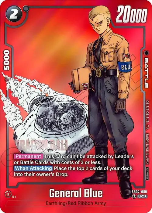 General Blue (Limited Pack MANGA Version 02) card art