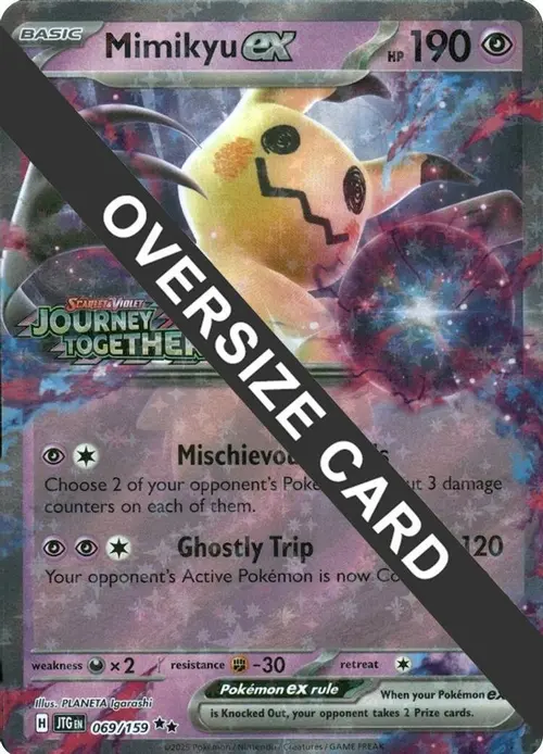 Mimikyu ex (Journey Together Stamped) card art