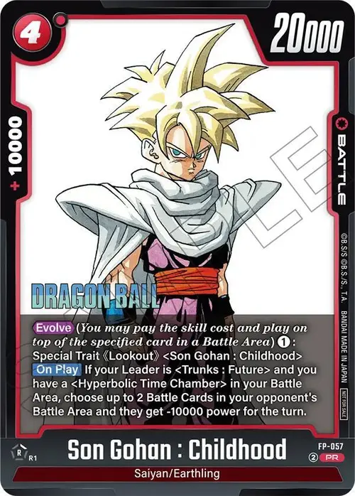 Son Gohan : Childhood card art