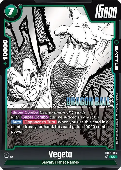 Vegeta card art