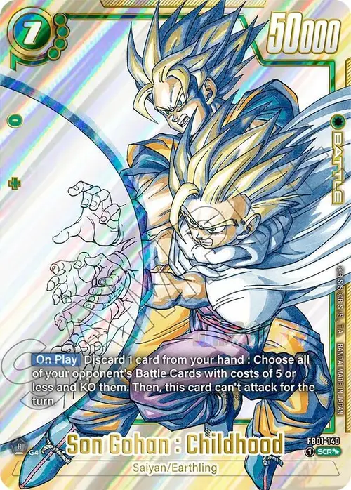 Son Gohan : Childhood card art