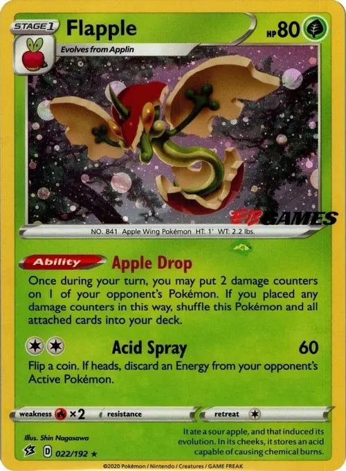 Flapple - 022/192 (EB Games Exclusive APAC) card art