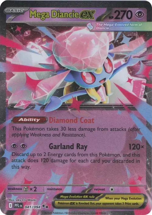 Mega Diancie ex card art