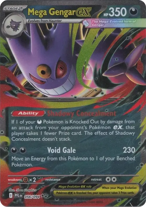 Mega Gengar ex card art