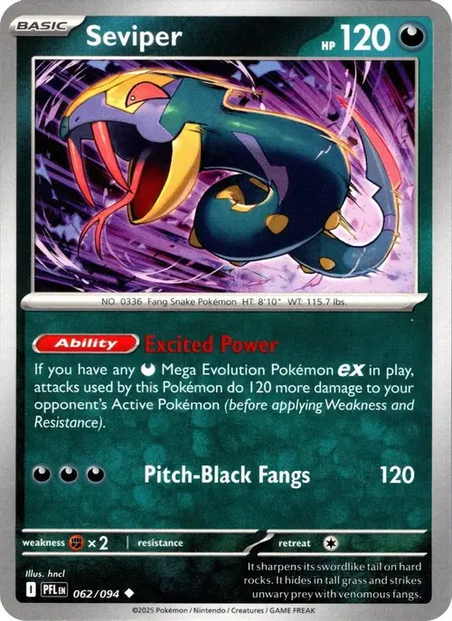 Seviper card art