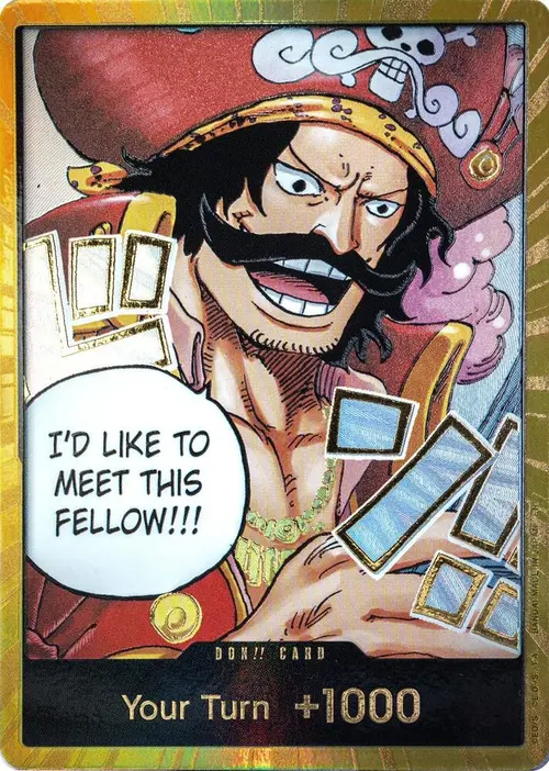 DON!! Card (Gol.D.Roger) (Gold) card art