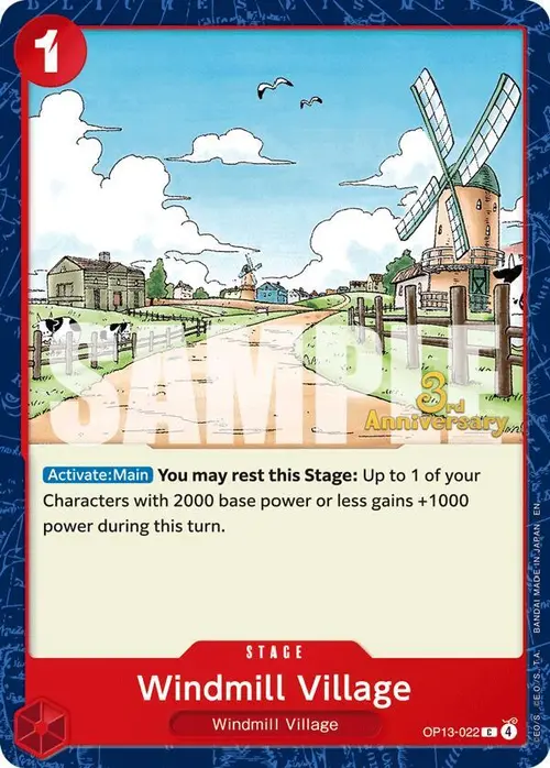 Windmill Village card art