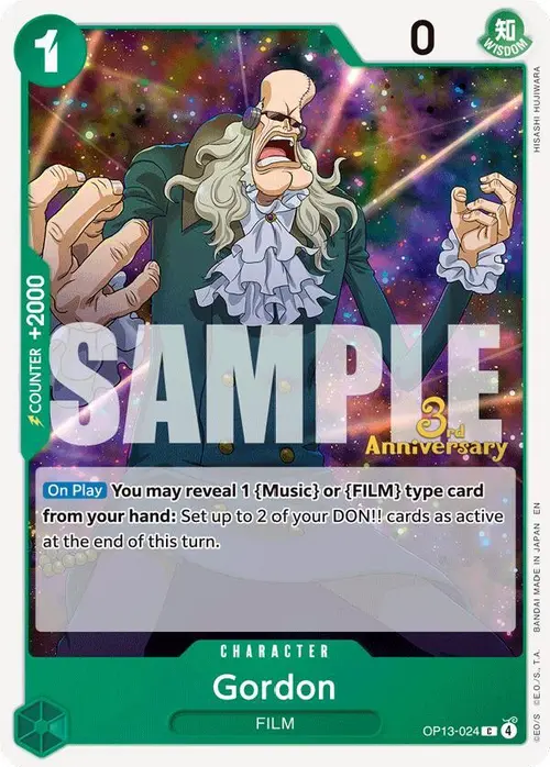 Gordon card art