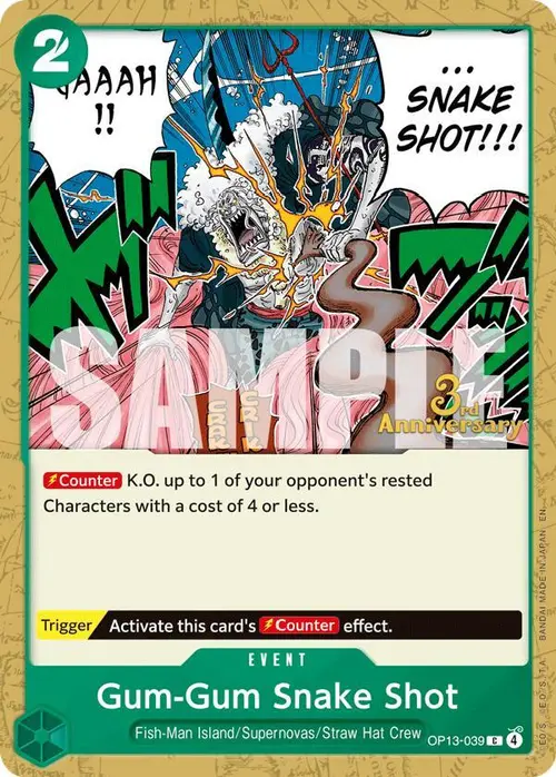 Gum-Gum Snake Shot card art